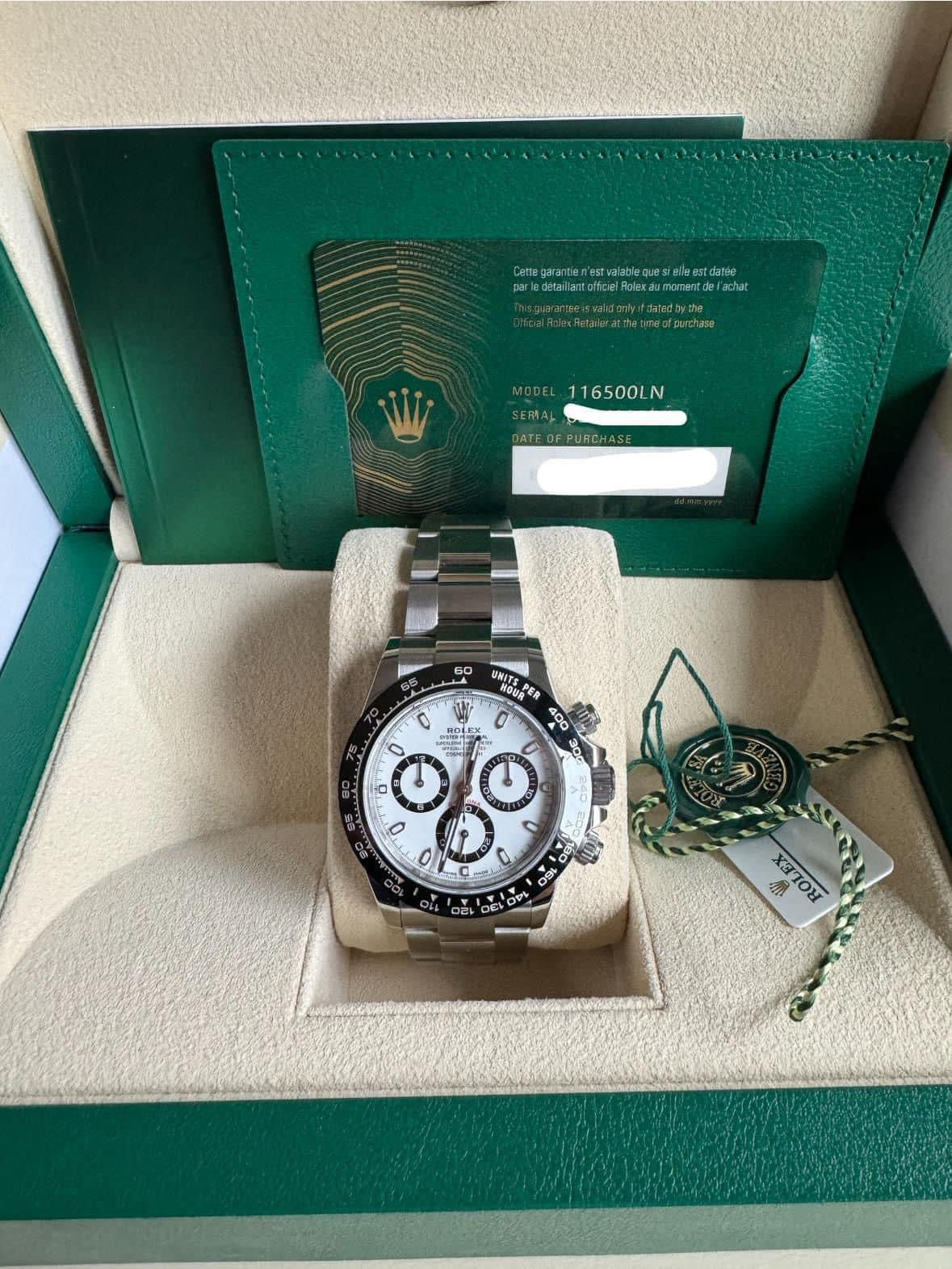 Rolex COSMOGRAPH DAYTONA 40mm « Panda » réf : 116500LN 2023