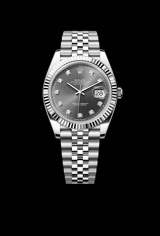 Rolex DATEJUST « Ardoise serti de diamants » 41mm réf : 126334 2023